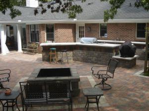 Patio and firepit